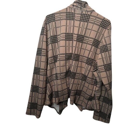 Perch by Blu Pepper Plaid Moto Style Jacket Size 3X C26 - Picture 2 of 2